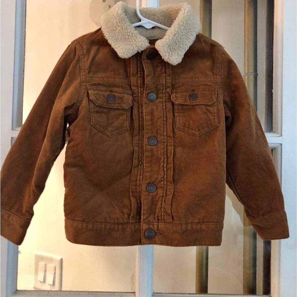 Gap Kids - Toddler Size 4 - Sherpa-Lined Corduroy Jacket